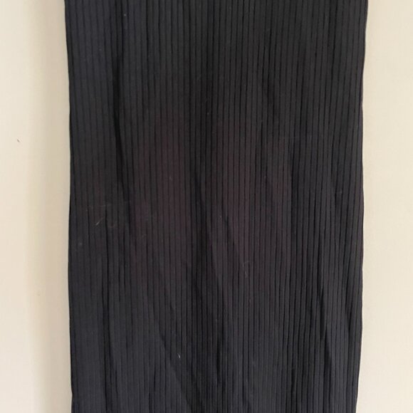 New NWT Wilfred XXS Murdock Sleeveless Ribbed Dress in Black - Picture 3 of 9